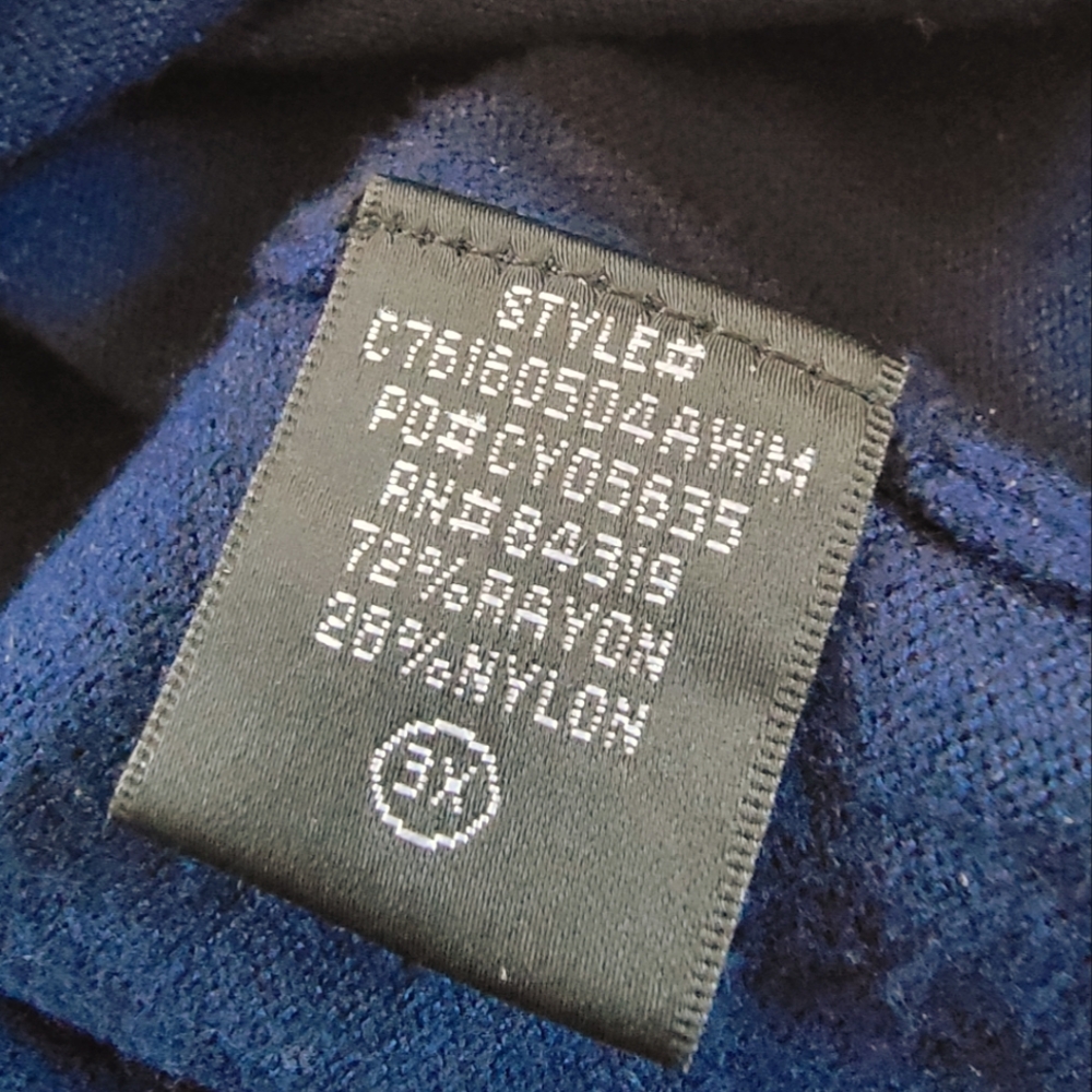 NAVY BLUE PLUS SIZE SWEATER 3X BNWOT - Picture 6 of 6